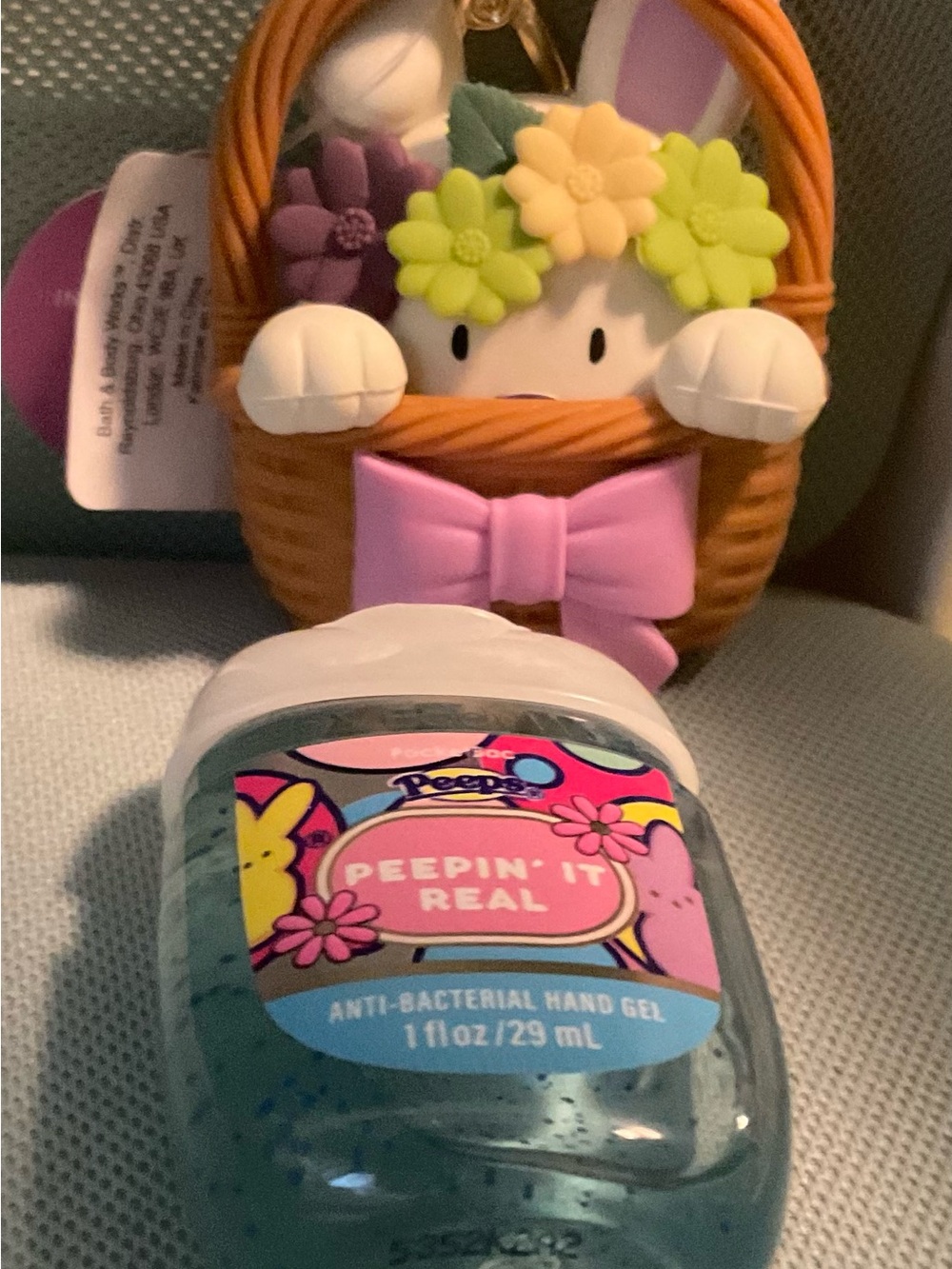 New Bath & Body Works New Easter Pop Up Bunny PocketBac Holder Basket